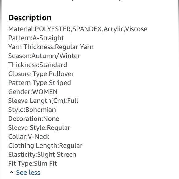 Amazon Striped Blue and Orange Women's Sweater size XL - Picture 6 of 6